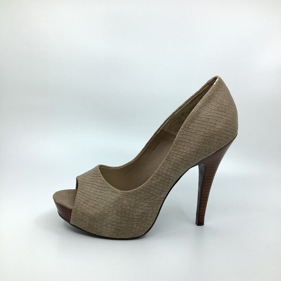 Jessica Simpson Snake Skin Print and Suede Stiletto Heels Size 11M. S1031 - Picture 1 of 8